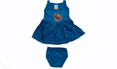 

Ceffon New Born Baby Girls Cotton Clothes(Blue)