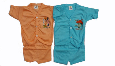 

Ceffon New Born Baby Cotton Clothes Combo(Multicolor)
