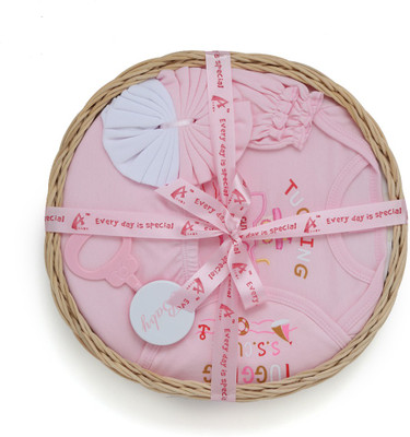 

Stuff Jam 7 Piece Gift Set for 0 to 1 Years(Pink)