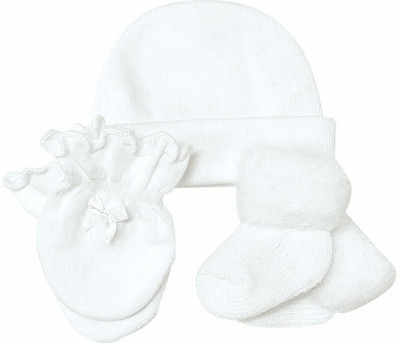 

Playette Cap Mitten & Sock Set(White)