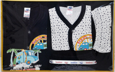 

Jhankhi Jhankhi New Born Gift Set Regular 5 pcs Blue 0-3 Months(Navy Blue)