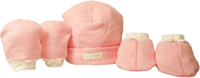 

Babies Bloom Baby Hand Mittens and Booties Set(Pink)