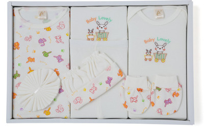 

Stuff Jam Ababy 9 Piece Baby Apparels Gift Set(Cream)