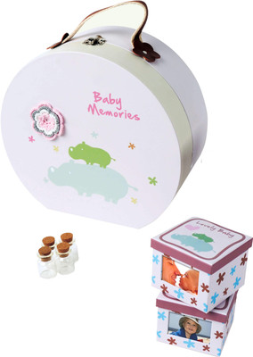 

Gifthing Zoo Hippo Round Hamper(Blue)