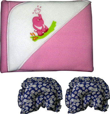 

Xchildhood New born baby blanket,baby head rai pillows(Multicolor)