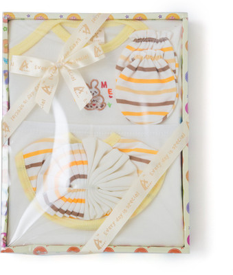 

Stuff Jam Ababy 6 Piece Baby Apparels Gift Set(Cream)