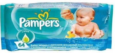 

Pampers Aloe Baby Wipes(White)