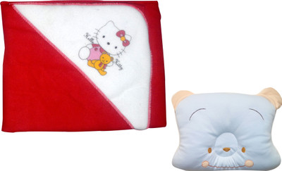 

Xchildhood New born baby blanket,baby head pillow(Multicolor)