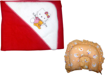 

Xchildhood New born baby blanket,baby head rai pillow(Multicolor)