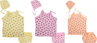 

Joymart Joy Mart Unisex Cotton Clothing Set (Multi-Coloured, 0-3 Months, JMA103)(Multicolor)