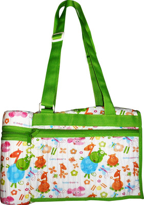 

Baby Dreams Diaper Bag with Bottle Warmer Attached(Green)