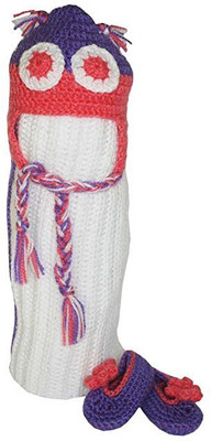 

Creative India Exports New Born Baby Blanket, Booties and Cap(Multicolor)