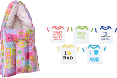 

Orange and Orchid Baby Combo(Multicolor)