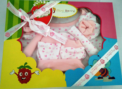 

Mini Berry Baby Gift Set 6-Pcs(Pink Heart)