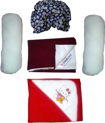 

Xchildhood Newborn Baby Care Combo Set .(Multicolor)