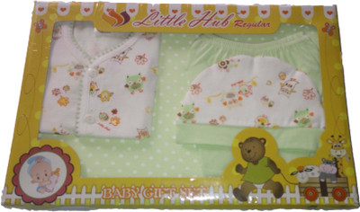 Little Hub New Born Baby Gift Set - Green(Green)