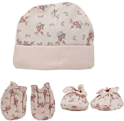 

Baby Boo CAPS & MITTEN SET(Peach)