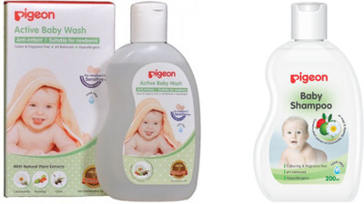 Pigeon Baby Wash And Shampoo(White)