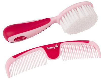 Safety 1st Easy Grip Brush And Comb(Raspberry)