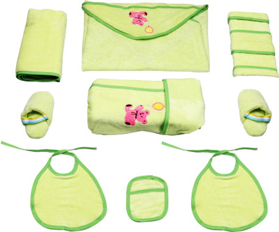 

Belle Maison Baby Bath Robe Set (9Pcs.) 18-24 Month(Green)