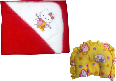 

Xchildhood New born baby blanket,baby head rai pillow(Multicolor)