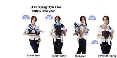 Crack4Deal 4 IN 1 Baby Carrier Bag-Blue Baby Carrier