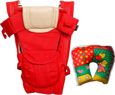 

Welo High Quality Baby Carry Bag with Pillow Baby Carrier(Red, Front Carry facing in)