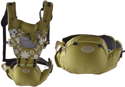 

Kiddale 3 in 1 baby sling with hip seat and shoulder strap to give extra comfort to baby and parent upto 20kg Baby Carrier(Green, Front carry facing out)