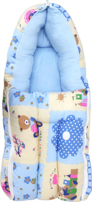 

FabSeasons Turkey Cotton Baby Bed Carrier and Sleeping Bag Baby Carrier(Blue, Front carry facing out)