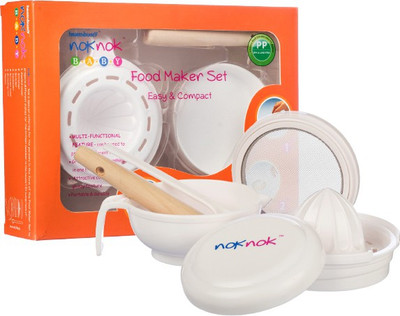 Healthbuddy Noknok Baby Food Maker Set(White) available at flipkart for Rs.499