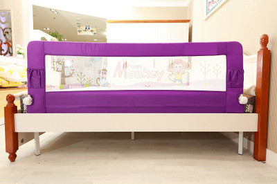 Kiddale Long Bed Rail or Guard for Baby Protection wi(Magenta)