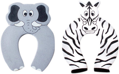 

Anantha Baby Door Stopper Elephant and Zebra(Grey, White)