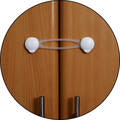 

Safe-O-Kid High Quality, 2-Side Open Long Multi-Purpose Appliance Lock (Pack of 8)(White)