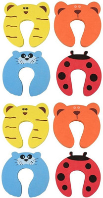 

ARRA Baby Safety Door Stopper Protection Jammers Kids Infant 8 Pcs(Multicolor)