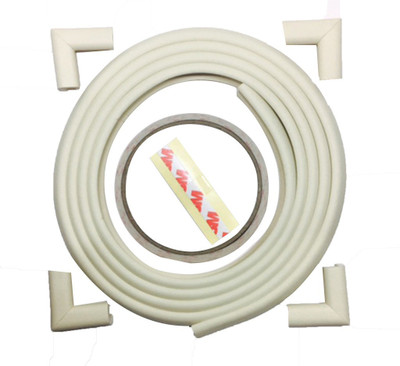 

Safe-O-Kid Unique, High Density, 2 mtr long U - Shaped 4 Edge Guards with 16 corner cushions(Cream)