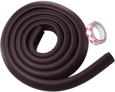 

Kuhu Creations Edge & Corner Guards 2M Crash Bar Children Safety Edge Guards Strip with 3M Tape(Brown)