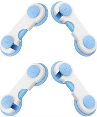 

4 Fresh Safety Baby Drawer Lock Guard(Blue, White)