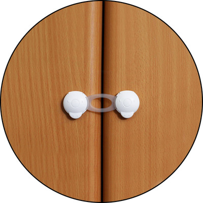

Safe-O-Kid High Quality, 2-Side Open Small Multi-Purpose Appliance Lock (Pack of 16)(White)