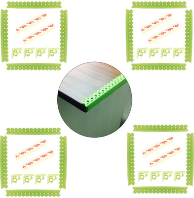 

Safe-O-Kid Unique, Human Chain Design 12 Edge Guard (1.5*18.8 cm) with 12 Corner Caps(Green)