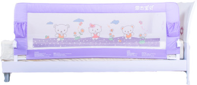

Kiddale Bedrail : Extra Long (6x2.2 ft) Foldable Safety Guard to Protect Baby, Kids & Senior citizen from side falling- Baby and Kids Products-Purple(Purple)