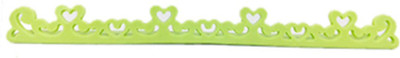 

Safe-O-Kid Unique, Heart Shape Designer 4 Edge Guards (1.5*19.5 cm) with 4 Corner Cushions(Green)