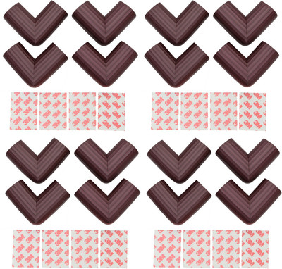 Lifestyle-You 16 Pcs Child Safety Corner Guard Cushion(Brown)
