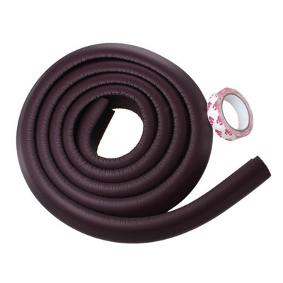 

0-Degree Premium Baby Safety Furniture Edge Cushion Corner cover Guard 2 meter tape strip as Infant child toddler Protector (1 piece)(Brown)