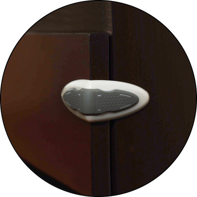 

Safe-O-Kid High Quality, Durable, Elegant 100% Kid Safe Drawer Lock (Pack of 1)(WHITE & GREY)