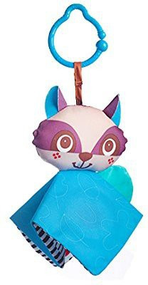 

Tiny Love Clip on Toy, Crinkly Raccoon Rattle(Multicolor)