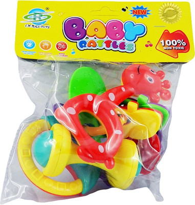 

HMC Baby Rattle Set 4 item Rattle(Multicolor)