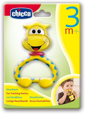 

Chicco FUN TEETHING RATTLE GIRAFFE Rattle(Multicolor)