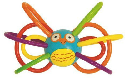 

Manhattan Toy Zoo Winkel Owl Rattle and Sensory Teether Rattle(Multicolor)