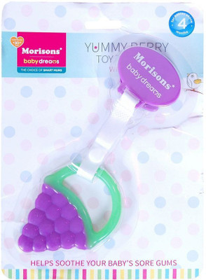

Morisons Baby Dreams Yummy berry Toy teether Rattle(Purple)