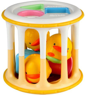 

Piyo Piyo Rolling Barrel Rattle(Multicolor)